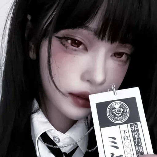 human face person bangs