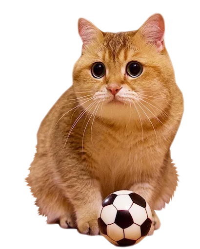 кошки малого и среднего размера мяч усы