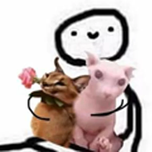 мультфильм эскиз фигура животного