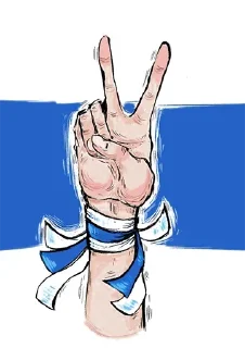 Sticker @fair_russia 🤍💙🤍 - 9