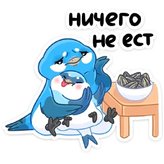 Sticker Семейные птенчики :: @stickroom - 4
