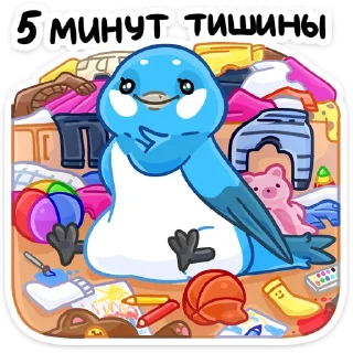 Sticker Семейные птенчики :: @stickroom - 0