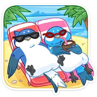 Sticker Семейные птенчики :: @stickroom - 5