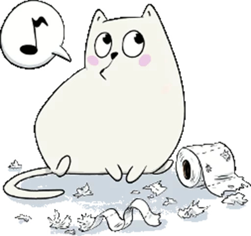 Стикер fat_cat - 1