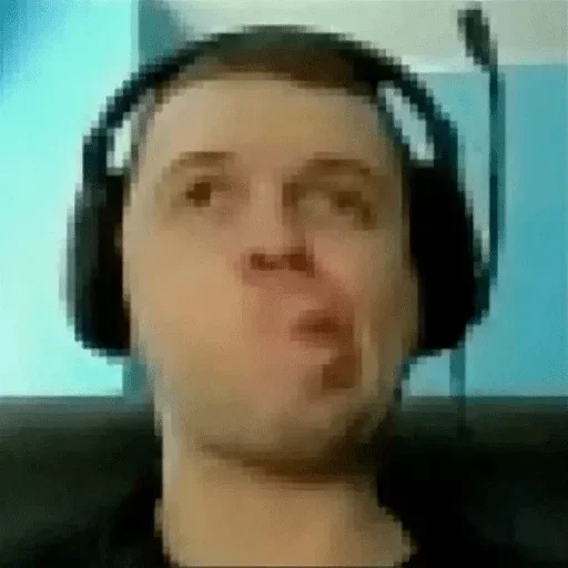 headphones human face chin