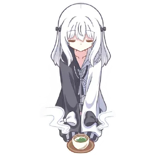 Стикер Инь-Янь тян @anime_stickerr - 11