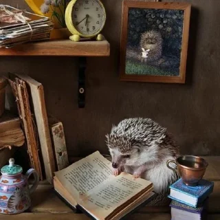 Стикер ежики - 2