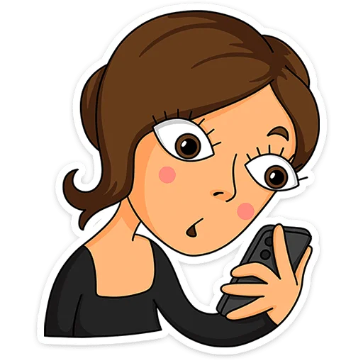 Sticker female_standup - 1