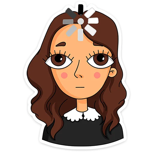 Sticker female_standup - 1