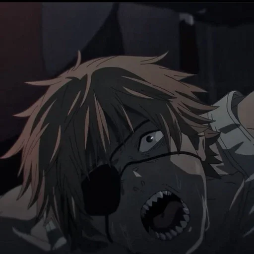 Стикер человек бензопила @anime_stickerr - 8