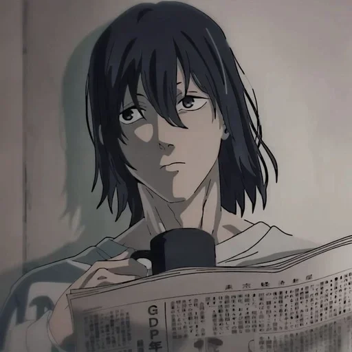 Стикер человек бензопила @anime_stickerr - 6