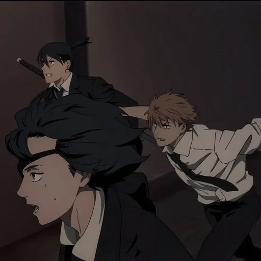 Стикер человек бензопила @anime_stickerr - 5