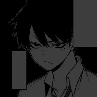 Стикер чб - 1