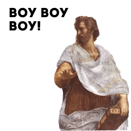 Великі філософи @ukrainian_stickers - человеческое лицо