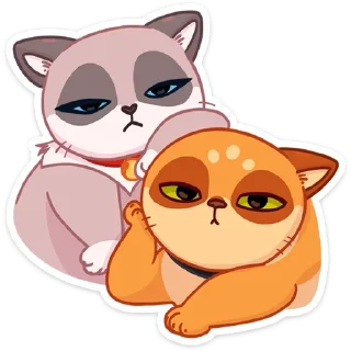 Sticker Огонёк и Дымка :: @stickroom - 1