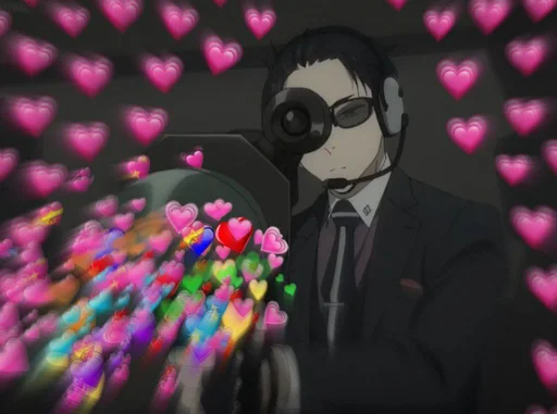 cartoon human face magenta