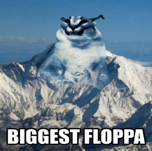 снег небо гора