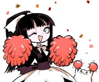 Стикер Флора-тян - @tg_sticks - 6