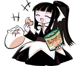 Стикер Флора-тян - @tg_sticks - 4