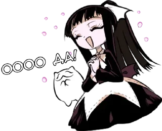 Стикер Флора-тян - @tg_sticks - 3