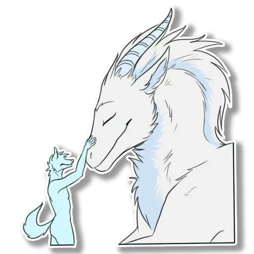 Sticker fluffdragon - 1