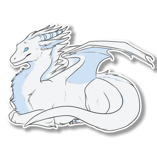 Sticker fluffdragon - 1