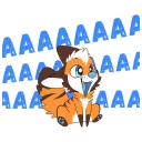 Стикер Fluffz @Fluffzfolf - 8