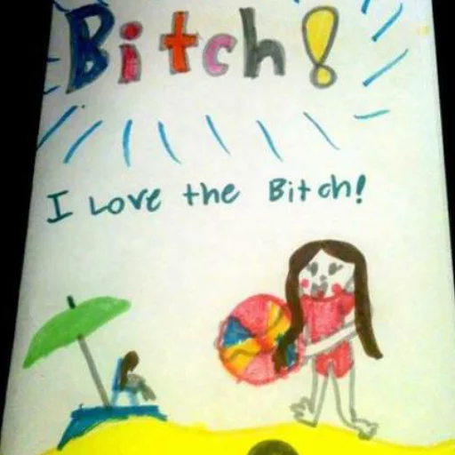 child art drawing handwriting