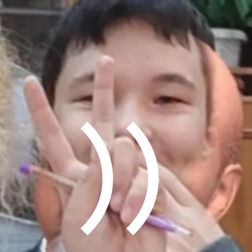 person human face finger