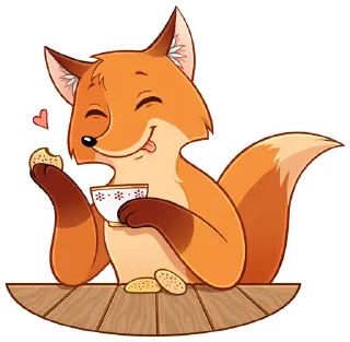 Sticker Лисик (@Fealosse) - 10