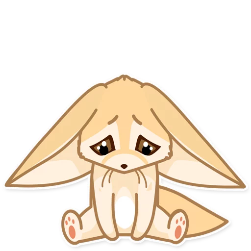 Sticker fox_ask - 1