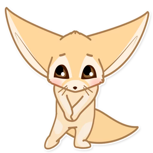 Sticker fox_ask - 1