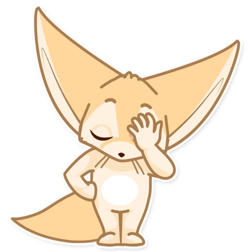 Sticker fox_ask - 1