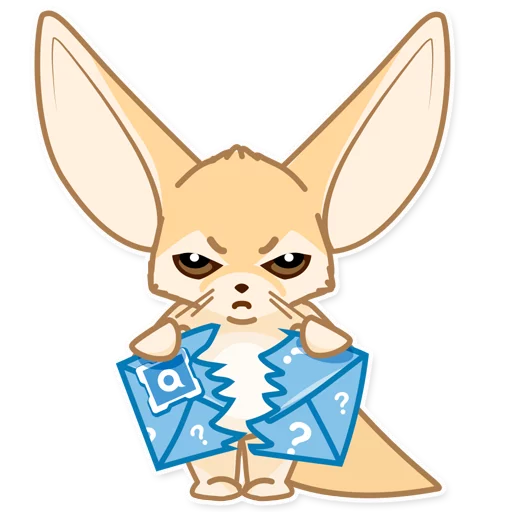 Sticker fox_ask - 1