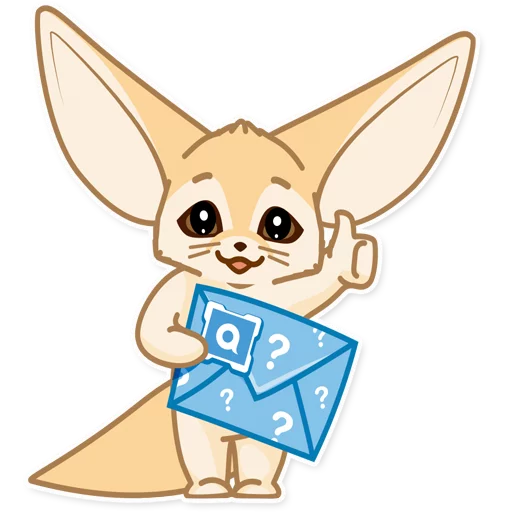 Sticker fox_ask - 1