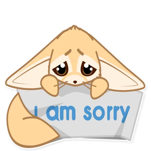 Sticker fox_ask - 1
