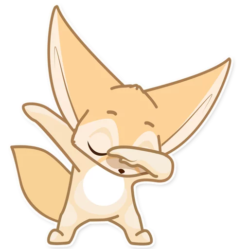 Sticker fox_ask - 1