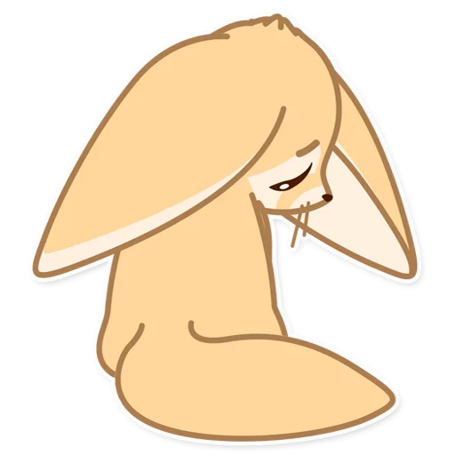 Sticker fox_ask - 1