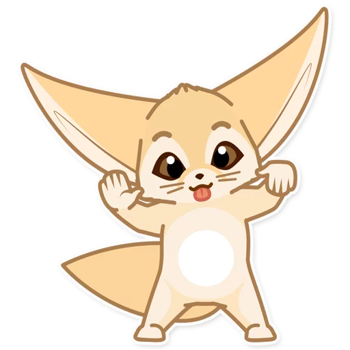 Sticker fox_ask - 1