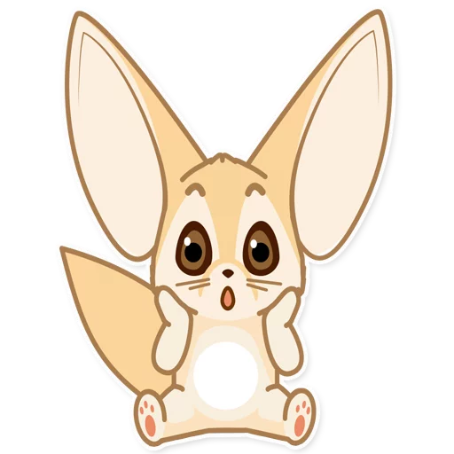 Sticker fox_ask - 1