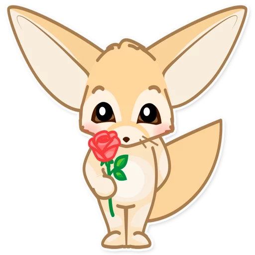 Sticker fox_ask - 1