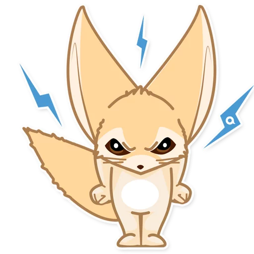Sticker fox_ask - 1