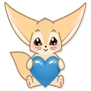 Sticker Лисёнок Аск - 2