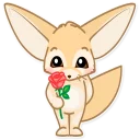 Sticker Лисёнок Аск - 6