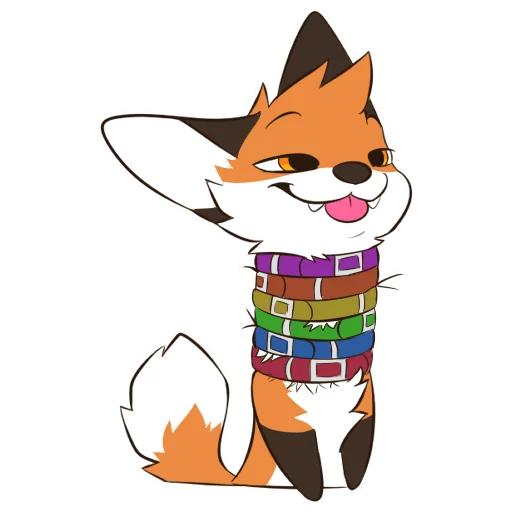 Sticker foxflea - 1