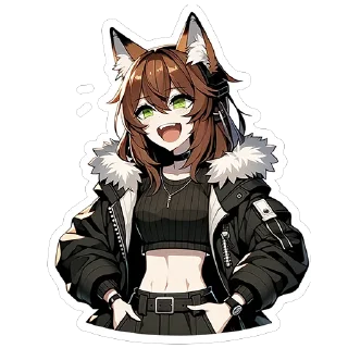 Sticker @lovefoxhole Fox Nika Vol.1 - 4