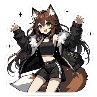 Sticker @lovefoxhole Fox Nika Vol.1 - 8