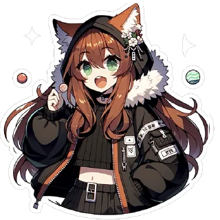 Sticker @lovefoxhole Fox Nika Vol.1 - 1