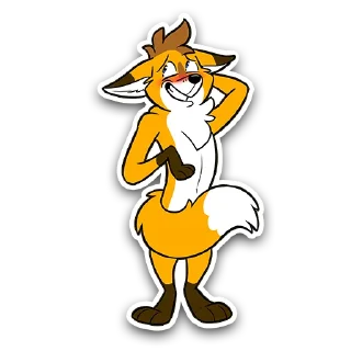 Sticker Foxbrush Tailwag - 1