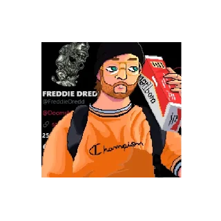 Sticker Freddie Dredd - 1